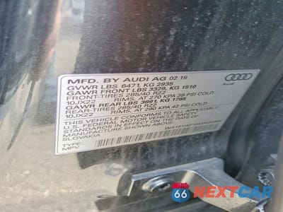 Zdjęcie 13 z 13 samochodu: 2019 AUDI Q8 PREMIUM PLUS S-LINE VIN:WA1EVAF10KD030666 - miniatura
