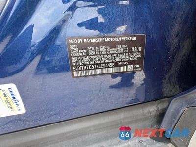 Zdjęcie 10 z 10 samochodu: 2019 BMW X3 SDRIVE30I VIN:5UXTR7C57KLE94458 - miniatura