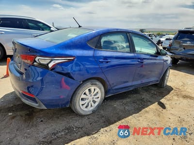 Trzecie zdjęcie samochodu z tyłu: 2021 HYUNDAI ACCENT SE VIN:3KPC24A6XME128387 - miniatura