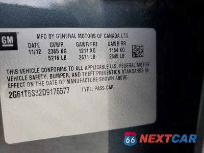 Zdjęcie 12 z 12 samochodu: 2013 CADILLAC XTS PREMIUM COLLECTION VIN:2G61T5S32D9176577 - miniatura