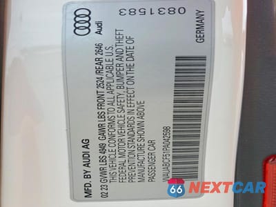 Zdjęcie 13 z 13 samochodu: 2023 AUDI A5 PREMIUM 40 VIN:WAUABCF51PA042598 - miniatura