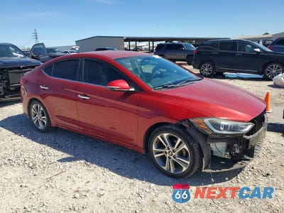 Czwarte zdjęcie samochodu z boku: 2017 HYUNDAI ELANTRA LIMITED VIN:KMHD84LF6HU330422 - miniatura