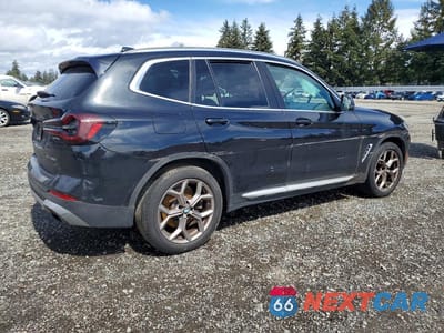 Trzecie zdjęcie samochodu z tyłu: 2022 BMW X3 XDRIVE30I VIN:5UX53DP07N9L69630 - miniatura