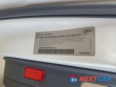 Zdjęcie 12 z 12 samochodu: 2017 AUDI A4 PREMIUM VIN:WAUGNAF4XHN032725 - miniatura