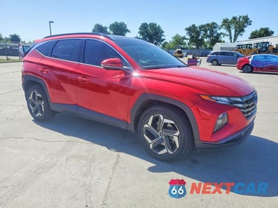 Czwarte zdjęcie samochodu z boku: 2022 HYUNDAI TUCSON LIMITED VIN:5NMJECAE8NH101991 - miniatura