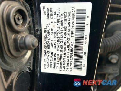 Zdjęcie 10 z 10 samochodu: 2018 HONDA CIVIC LX VIN:2HGFC2F56JH529869 - miniatura
