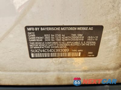 Zdjęcie 13 z 13 samochodu: 2013 BMW X5 XDRIVE35I VIN:5UXZV4C54DL993089 - miniatura