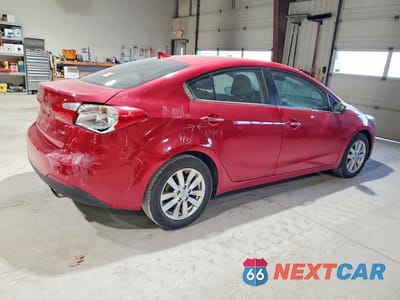 Trzecie zdjęcie samochodu z tyłu: 2014 KIA FORTE EX VIN:KNAFX4A82E5118804 - miniatura