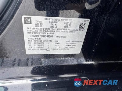 Zdjęcie 12 z 12 samochodu: 2017 CHEVROLET SILVERADO K1500 LTZ VIN:1GCVKSEC8HZ394806 - miniatura