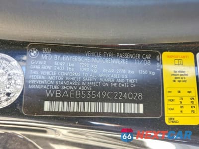 Zdjęcie 12 z 12 samochodu: 2009 BMW 650 I VIN:WBAEB53549C224028 - miniatura
