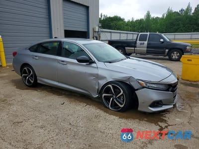 Czwarte zdjęcie samochodu z boku: 2021 HONDA ACCORD SPORT SE VIN:1HGCV1F49MA018089 - miniatura