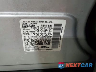 Zdjęcie 12 z 12 samochodu: 2009 INFINITI FX35 BASE VIN:JNRAS18W49M151314 - miniatura