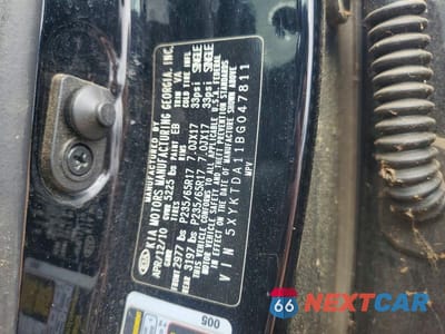 Zdjęcie 13 z 13 samochodu: 2011 KIA SORENTO LX VIN:5XYKTDA11BG047811 - miniatura