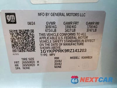 Zdjęcie 13 z 13 samochodu: 2024 CADILLAC LYRIQ LUXURY VIN:1GYKPPRK9RZ141203 - miniatura