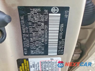 Zdjęcie 12 z 12 samochodu: 2004 TOYOTA CAMRY XLE VIN:4T1BE30K64U347291 - miniatura