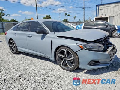 Czwarte zdjęcie samochodu z boku: 2021 HONDA ACCORD SPORT SE VIN:1HGCV1F41MA023139 - miniatura
