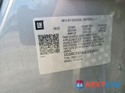 Zdjęcie 12 z 12 samochodu: 2018 CHEVROLET VOLT LT VIN:1G1RC6S54JU151937 - miniatura