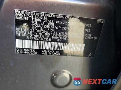 Zdjęcie 13 z 13 samochodu: 2016 TOYOTA RAV4 LE VIN:2T3BFREV7GW528396 - miniatura