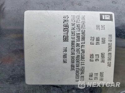 Zdjęcie 12 z 12 samochodu: 2008 CHEVROLET COBALT LT VIN:1G1AL18FX87112990 - miniatura