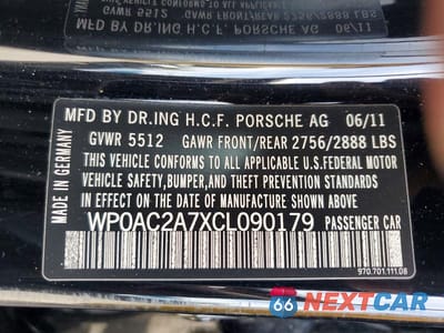 Zdjęcie 13 z 13 samochodu: 2012 PORSCHE PANAMERA TURBO VIN:WP0AC2A7XCL090179 - miniatura