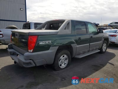Trzecie zdjęcie samochodu z tyłu: 2002 CHEVROLET AVALANCHE C1500 VIN:3GNEC13T62G188019 - miniatura