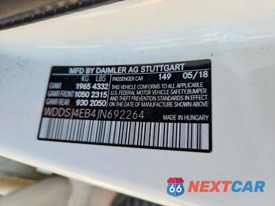 Zdjęcie 12 z 12 samochodu: 2018 MERCEDES-BENZ CLA 250 VIN:WDDSJ4EB4JN692264 - miniatura