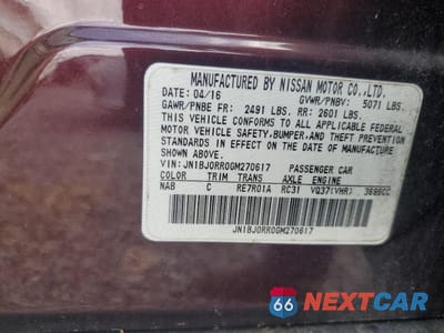 Zdjęcie 13 z 13 samochodu: 2016 INFINITI QX50 BASE VIN:JN1BJ0RR0GM270617 - miniatura