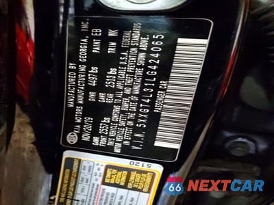Zdjęcie 13 z 13 samochodu: 2020 KIA OPTIMA LX VIN:5XXGT4L31LG424065 - miniatura