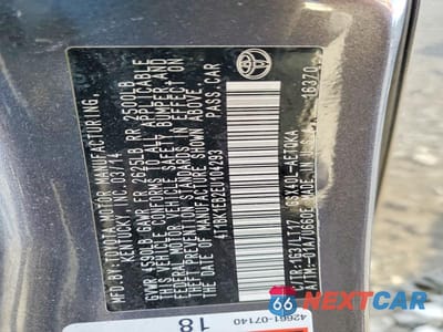 Zdjęcie 12 z 12 samochodu: 2014 TOYOTA AVALON XLE TOURING VIN:4T1BK1EB2EU104293 - miniatura