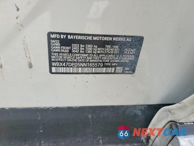 Zdjęcie 12 z 12 samochodu: 2022 BMW X3 SDRIVE30I VIN:WBX47DP05NN165579 - miniatura
