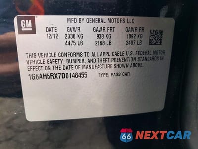 Zdjęcie 12 z 12 samochodu: 2013 CADILLAC ATS LUXURY VIN:1G6AH5RX7D0148455 - miniatura