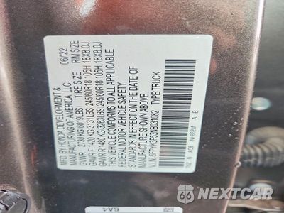 Zdjęcie 12 z 12 samochodu: 2022 HONDA RIDGELINE RTL VIN:5FPYK3F53NB031082 - miniatura