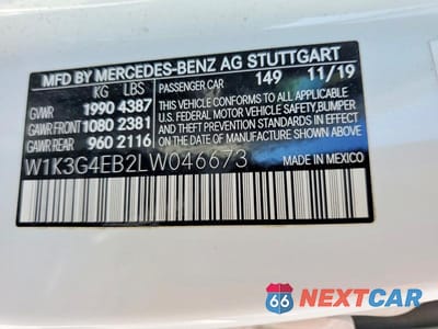 Zdjęcie 13 z 13 samochodu: 2020 MERCEDES-BENZ A 220 VIN:W1K3G4EB2LW046673 - miniatura