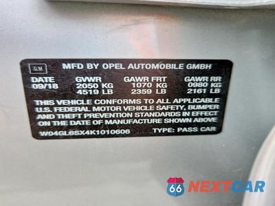 Zdjęcie 12 z 12 samochodu: 2019 BUICK REGAL PREFERRED VIN:W04GL6SX4K1010606 - miniatura