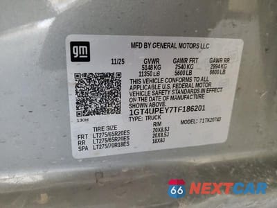 Zdjęcie 13 z 13 samochodu: 2026 GMC SIERRA K2500 AT4 VIN:1GT4UPEY7TF186201 - miniatura