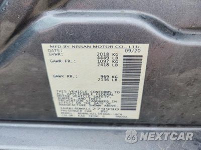 Zdjęcie 12 z 12 samochodu: 2020 NISSAN ALTIMA SV VIN:1N4BL4DWXLC279990 - miniatura