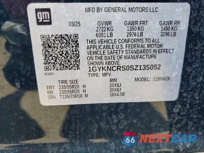 Zdjęcie 14 z 14 samochodu: 2025 CADILLAC XT5 PREMIUM LUXURY VIN:1GYKNCRS0SZ135052 - miniatura