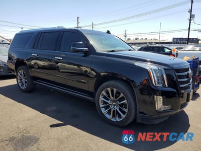 Czwarte zdjęcie samochodu z boku: 2019 CADILLAC ESCALADE ESV PREMIUM LUXURY VIN:1GYS4JKJXKR342704 - miniatura
