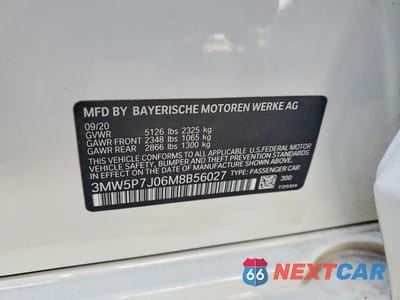 Zdjęcie 12 z 12 samochodu: 2021 BMW 330E VIN:3MW5P7J06M8B56027 - miniatura