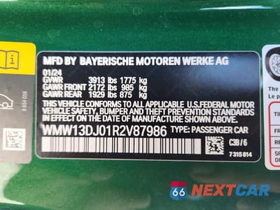 Zdjęcie 12 z 12 samochodu: 2024 MINI COOPER SE VIN:WMW13DJ01R2V87986 - miniatura