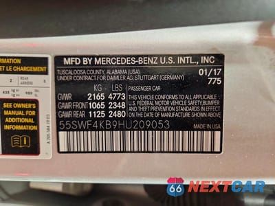 Zdjęcie 13 z 13 samochodu: 2017 MERCEDES-BENZ C 300 4MATIC VIN:55SWF4KB9HU209053 - miniatura