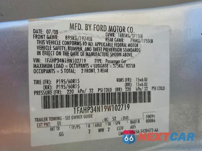 Zdjęcie 12 z 12 samochodu: 2009 FORD FOCUS S VIN:1FAHP34N19W102719 - miniatura