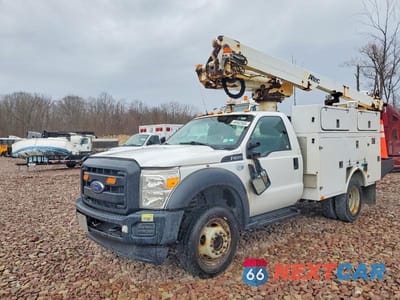 Drugie zdjęcie samochodu z przodu: 2015 FORD F450 SUPER DUTY BUCKET TRUCK VIN:1FDUF4GT9FEB05652 - miniatura