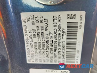 Zdjęcie 13 z 13 samochodu: 2024 HONDA CR-V EXL VIN:2HKRS4H73RH411175 - miniatura