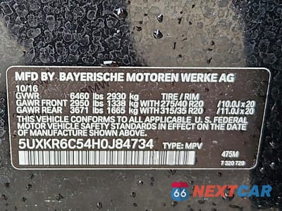 Zdjęcie 12 z 12 samochodu: 2017 BMW X5 XDRIVE50I VIN:5UXKR6C54H0J84734 - miniatura