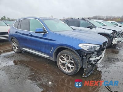 Czwarte zdjęcie samochodu z boku: 2021 BMW X3 XDRIVE30I VIN:5UXTY5C00M9E11111 - miniatura