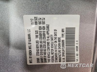 Zdjęcie 13 z 13 samochodu: 2018 HONDA ODYSSEY EXL VIN:5FNRL6H72JB066099 - miniatura