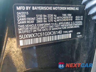 Zdjęcie 13 z 13 samochodu: 2016 BMW X3 XDRIVE35I VIN:5UXWX7C51G0K36140 - miniatura