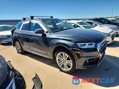 Czwarte zdjęcie samochodu z boku: 2019 AUDI Q5 PREMIUM PLUS VIN:WA1BNAFY7K2092626 - miniatura