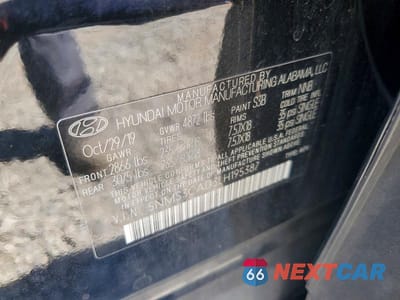 Zdjęcie 13 z 13 samochodu: 2020 HYUNDAI SANTA FE SEL VIN:5NMS3CAD3LH195387 - miniatura